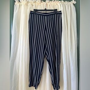 NWOT Cynthia Rowley Striped Black Slacks